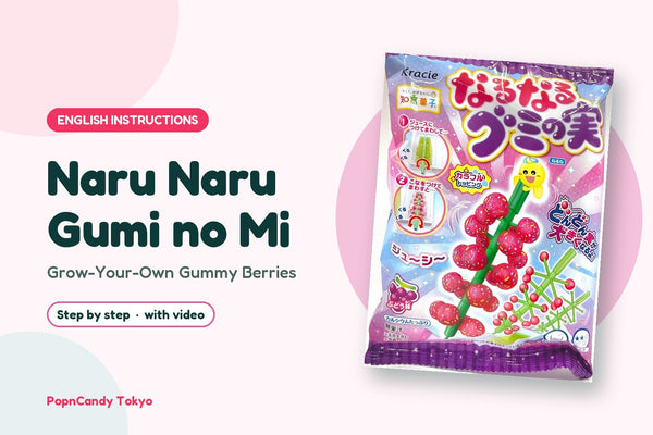 Naru Naru Gumi no Mi DIY candy kit — English instructions, step by step with video