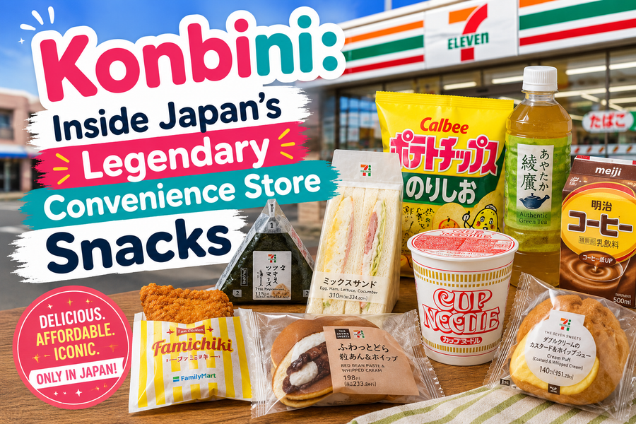 Konbini: inside Japan's legendary convenience store snacks - onigiri, sandos, Famichiki, Cup Noodle and more