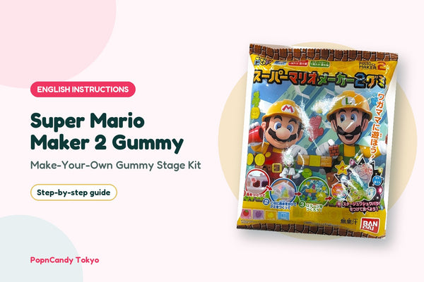 Super Mario Maker 2 Gummy DIY candy kit — English instructions, step by step