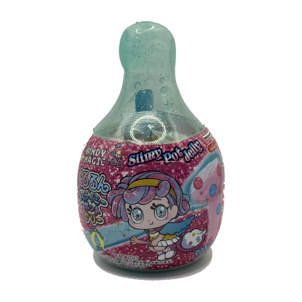 Heart Candy Magic Lab Kururun Slimy Pot Jelly, glitter potion-pot package, front